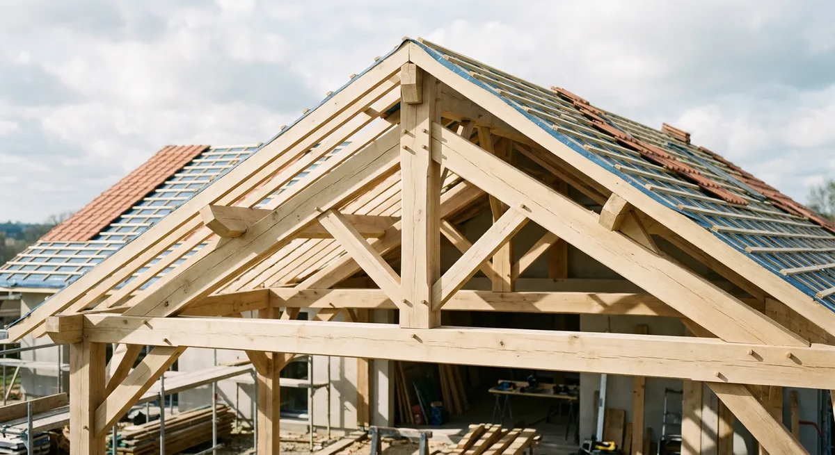 Charpente traditionnelle en bois