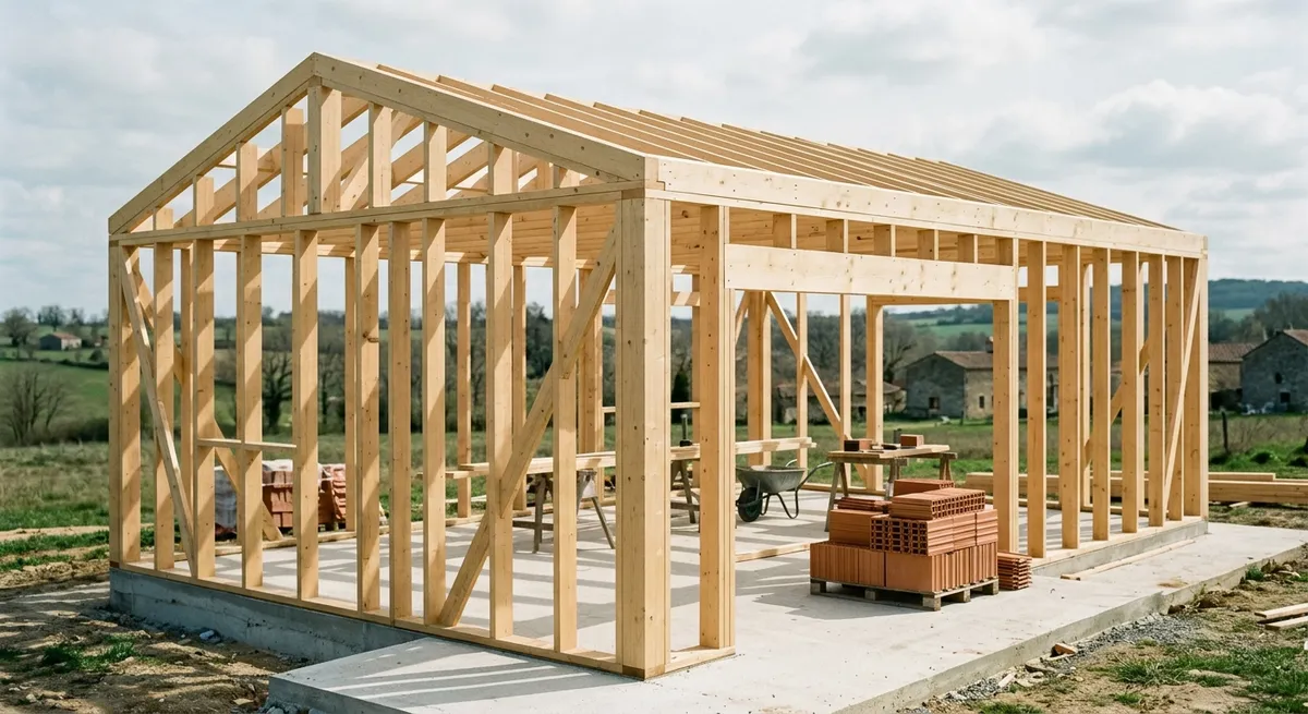 Ossature bois d’une maison